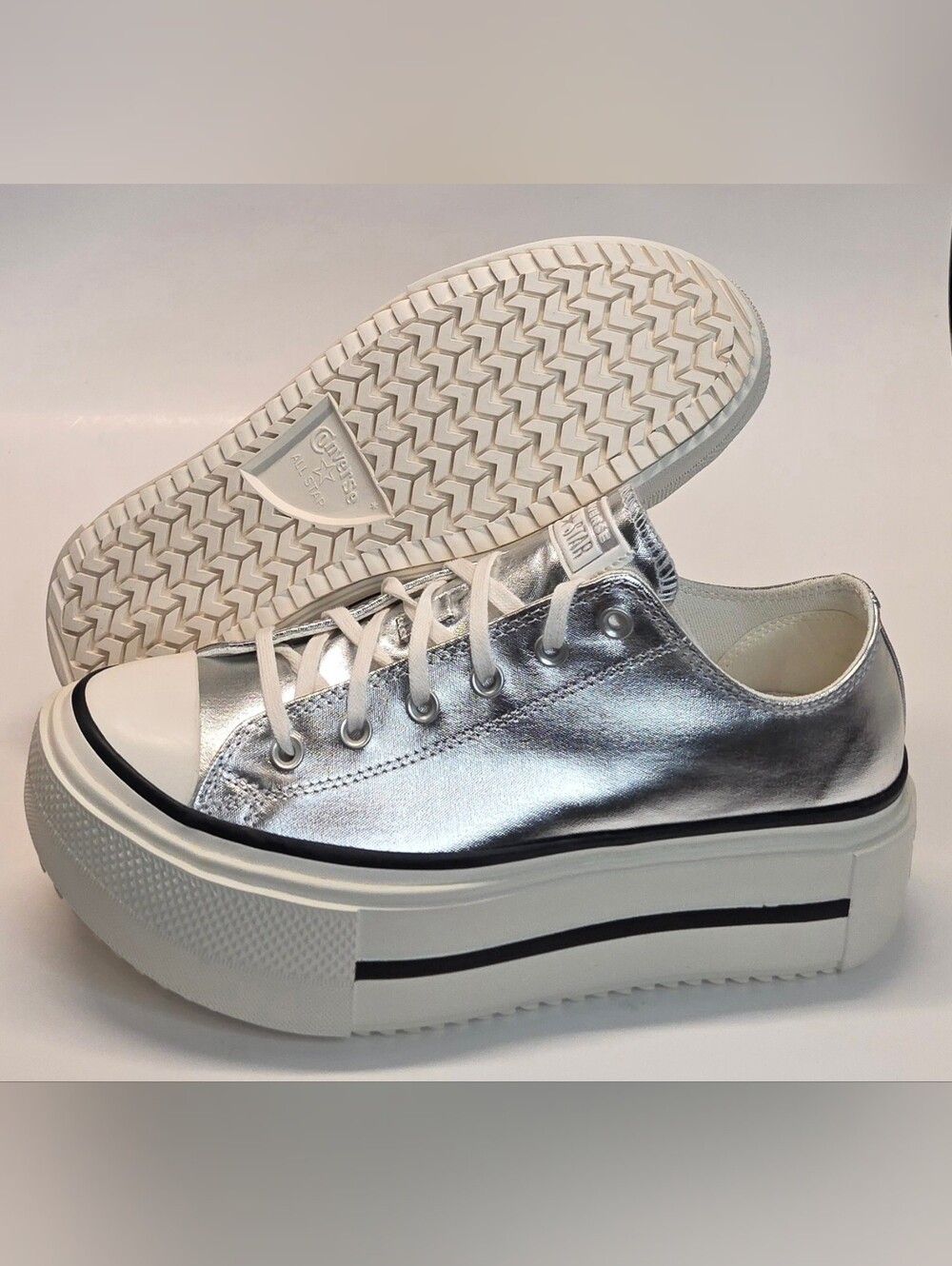 New Converse Chuck Taylor All Star Lift Double Stack Platform Sneakers Men's 10 - Picture 12 of 13